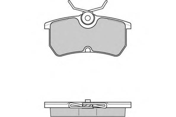 Комплект тормозных колодок, дисковый тормоз E.T.F. 12-0844