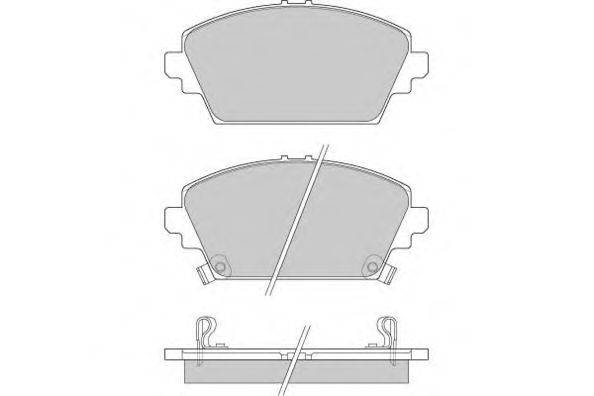 Комплект тормозных колодок, дисковый тормоз E.T.F. 12-0870