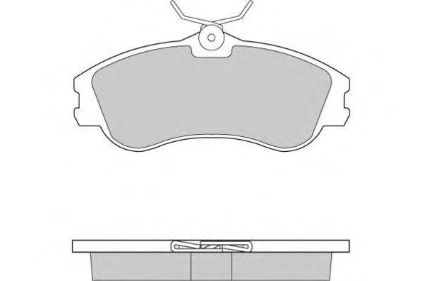 Комплект тормозных колодок, дисковый тормоз E.T.F. 120921