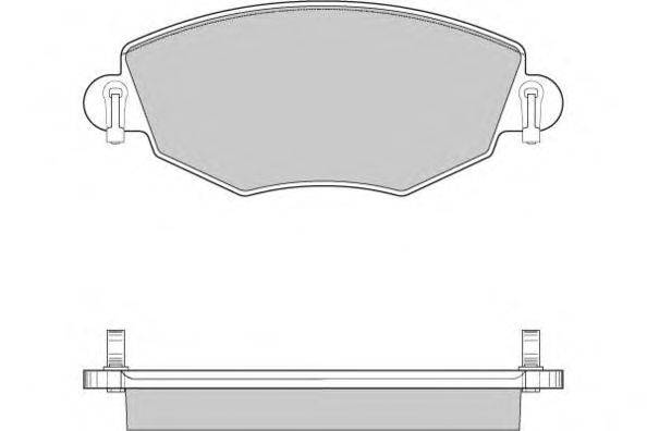 Комплект тормозных колодок, дисковый тормоз E.T.F. 23321