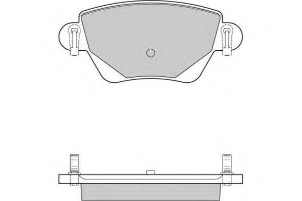 Комплект тормозных колодок, дисковый тормоз E.T.F. 12-0927