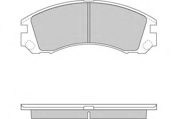 Комплект тормозных колодок, дисковый тормоз E.T.F. 21370