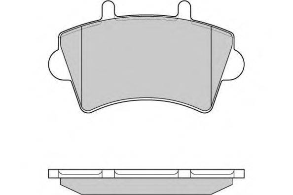 Комплект тормозных колодок, дисковый тормоз E.T.F. 12-0975