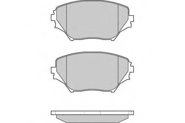 Комплект тормозных колодок, дисковый тормоз E.T.F. 12-0993