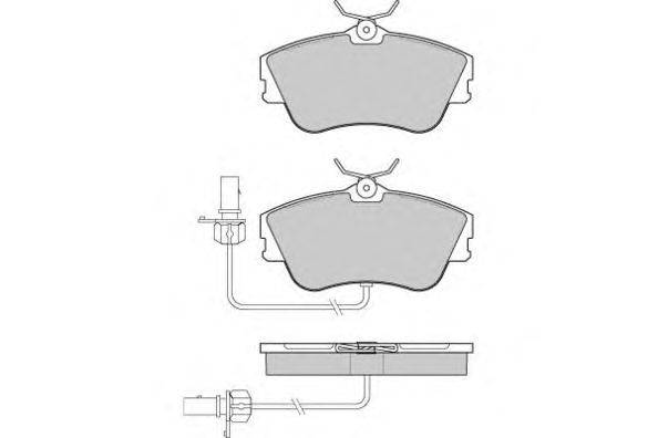 Комплект тормозных колодок, дисковый тормоз E.T.F. 12-0994
