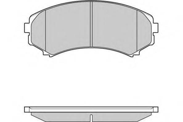 Комплект тормозных колодок, дисковый тормоз E.T.F. 12-1001
