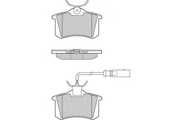 Комплект тормозных колодок, дисковый тормоз E.T.F. 12-1006