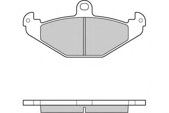 Комплект тормозных колодок, дисковый тормоз E.T.F. 121033