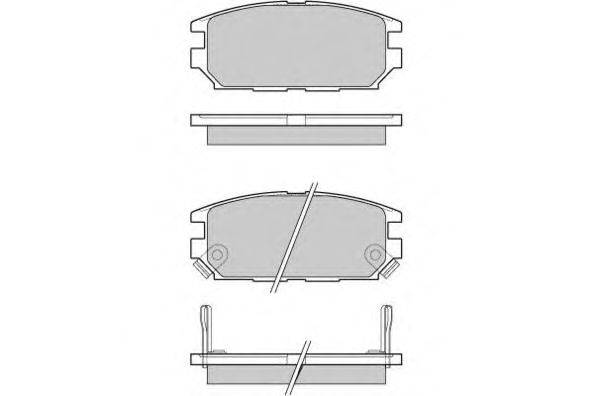 Комплект тормозных колодок, дисковый тормоз E.T.F. 12-1046