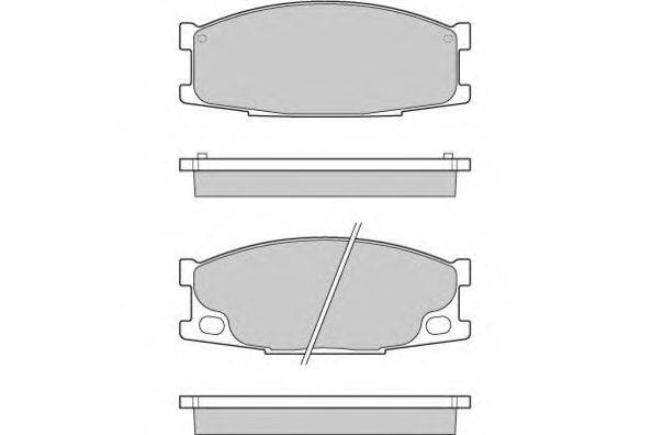 Комплект тормозных колодок, дисковый тормоз E.T.F. 121066