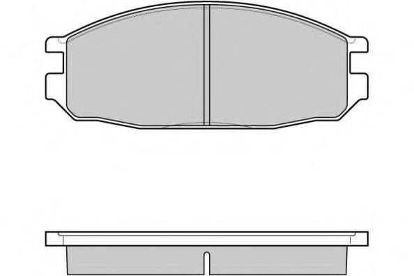 Комплект тормозных колодок, дисковый тормоз E.T.F. 12-1069