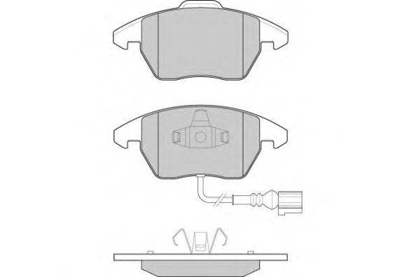 Комплект тормозных колодок, дисковый тормоз E.T.F. 24078