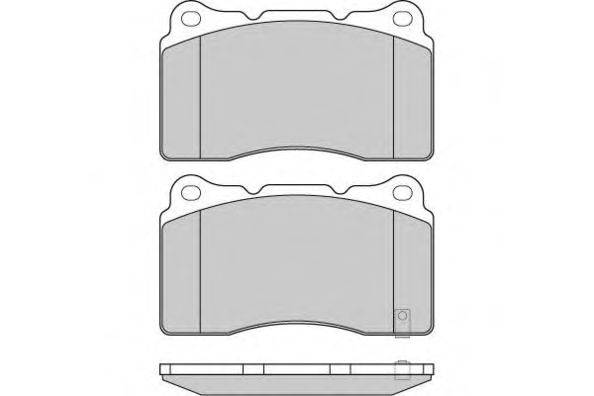 Комплект тормозных колодок, дисковый тормоз E.T.F. 121157