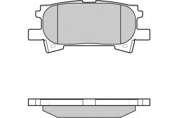 Комплект тормозных колодок, дисковый тормоз E.T.F. 12-1169