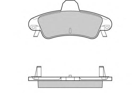 Комплект тормозных колодок, дисковый тормоз E.T.F. 12-1188