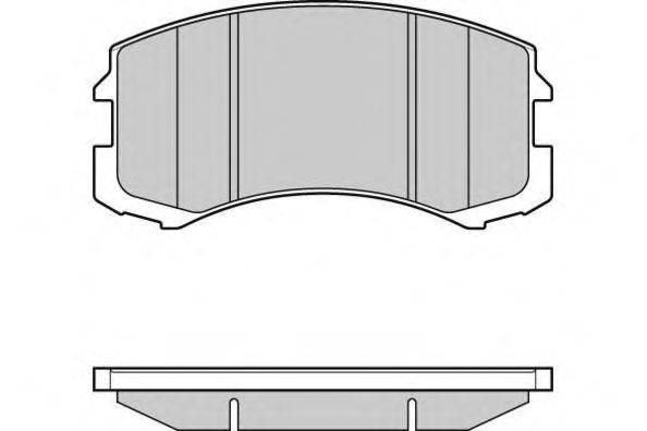 Комплект тормозных колодок, дисковый тормоз E.T.F. 12-1192