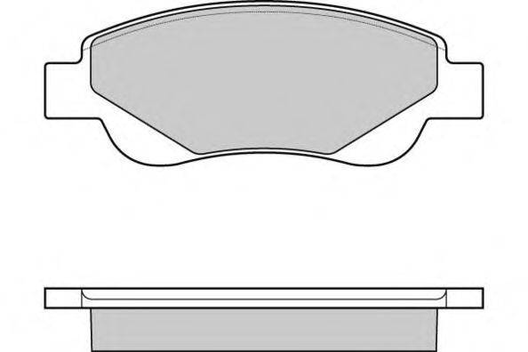 Комплект тормозных колодок, дисковый тормоз E.T.F. 121225