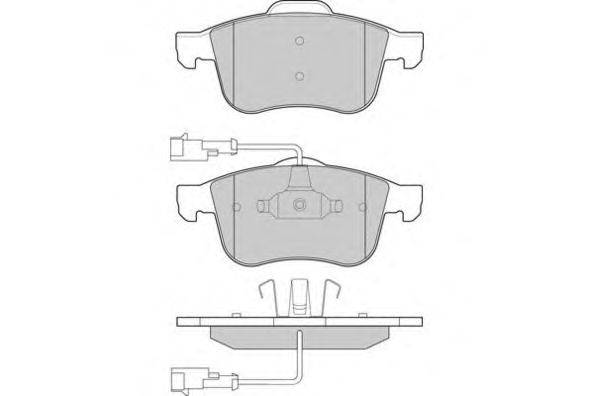 Комплект тормозных колодок, дисковый тормоз E.T.F. 121231