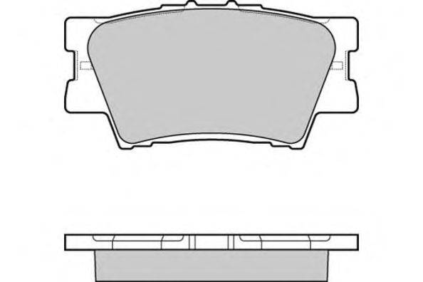 Комплект тормозных колодок, дисковый тормоз E.T.F. 12-1252
