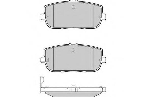 Комплект тормозных колодок, дисковый тормоз E.T.F. 12-1261