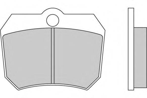 Комплект тормозных колодок, дисковый тормоз E.T.F. 12-5223