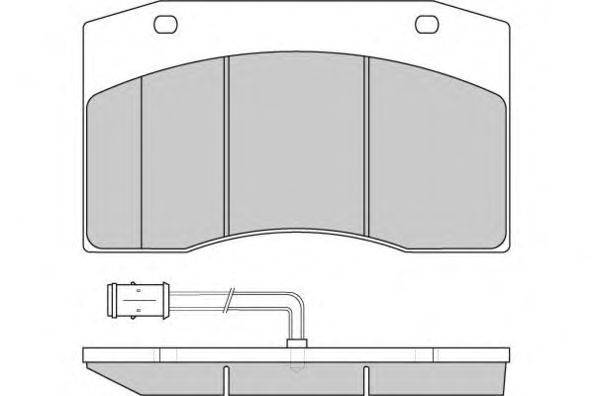 Комплект тормозных колодок, дисковый тормоз E.T.F. 125240