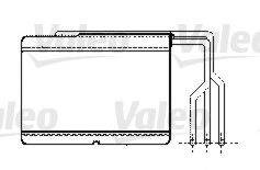 Теплообменник, отопление салона VALEO 812239