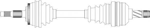 Приводной вал GENERAL RICAMBI VO3017