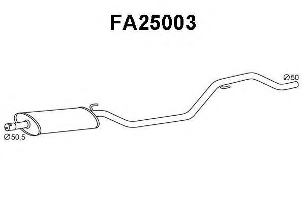 Предглушитель выхлопных газов VENEPORTE FA25003