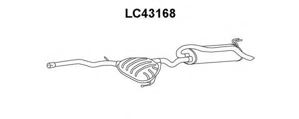 Глушитель выхлопных газов конечный VENEPORTE LC43168