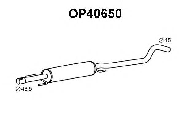 Средний глушитель выхлопных газов VENEPORTE OP40650