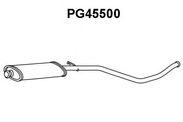 Глушитель выхлопных газов конечный VENEPORTE PG45500