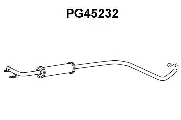 Предглушитель выхлопных газов VENEPORTE PG45232