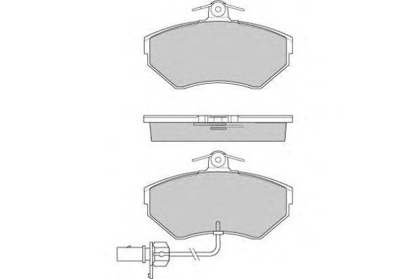 Комплект тормозных колодок, дисковый тормоз MASTER-SPORT 13-0460-2837-2-SET-MS