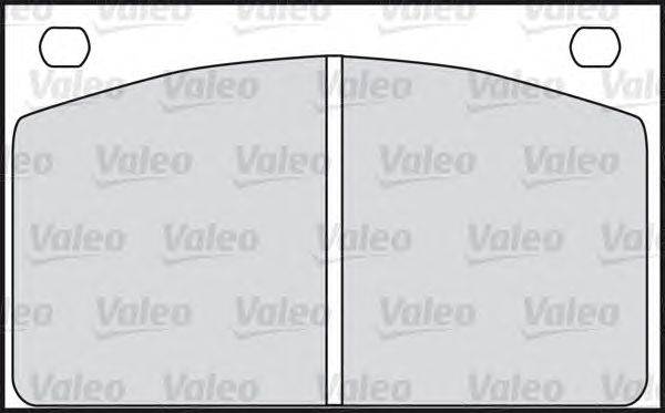 Комплект тормозных колодок, дисковый тормоз VALEO 20152