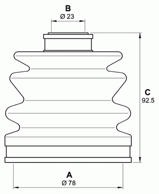 Комплект пылника, приводной вал OPEN PARTS SJK7169.00