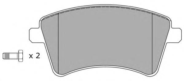 Комплект тормозных колодок, дисковый тормоз FREMAX FBP-1582