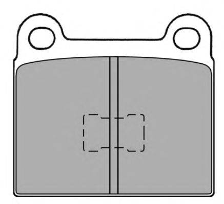 Комплект тормозных колодок, дисковый тормоз FREMAX FBP-0249