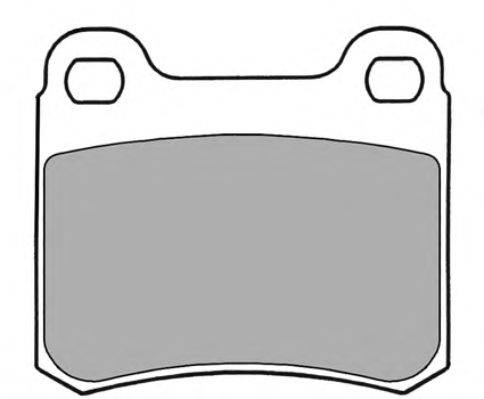 Комплект тормозных колодок, дисковый тормоз FOMOCO DP236