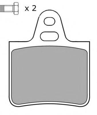 Комплект тормозных колодок, дисковый тормоз FREMAX 20575