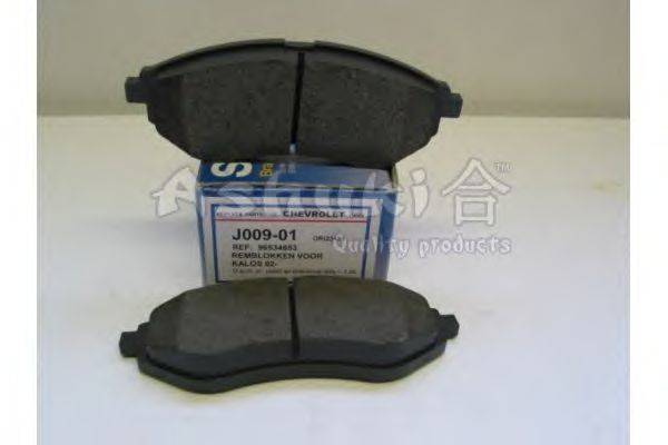Комплект тормозных колодок, дисковый тормоз ASHUKI J009-01