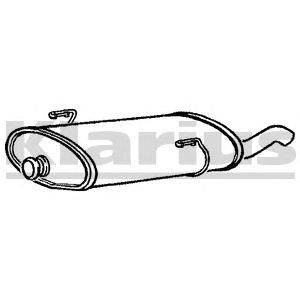 Глушитель выхлопных газов конечный KLARIUS 210701