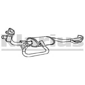 Предглушитель выхлопных газов KLARIUS 240856