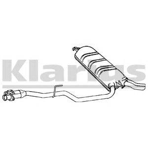Глушитель выхлопных газов конечный ERNST 350058