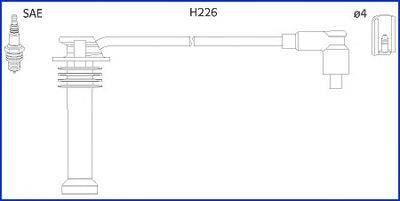 Комплект проводов зажигания HÜCO 134672