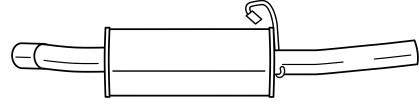 Глушитель выхлопных газов конечный MTS 63470