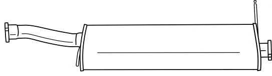 Средний глушитель выхлопных газов SIGAM 74403