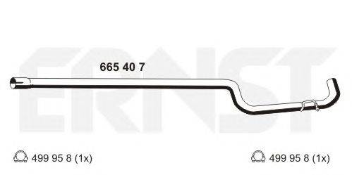 Труба выхлопного газа ERNST 665407