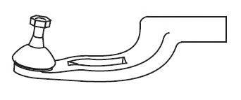 Наконечник поперечной рулевой тяги FRAP 4568