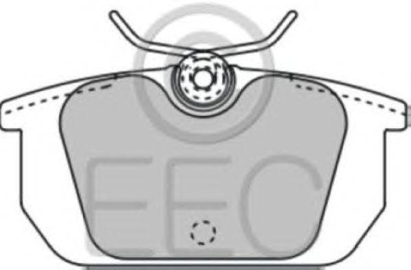 Комплект тормозных колодок, дисковый тормоз EEC BRP0524